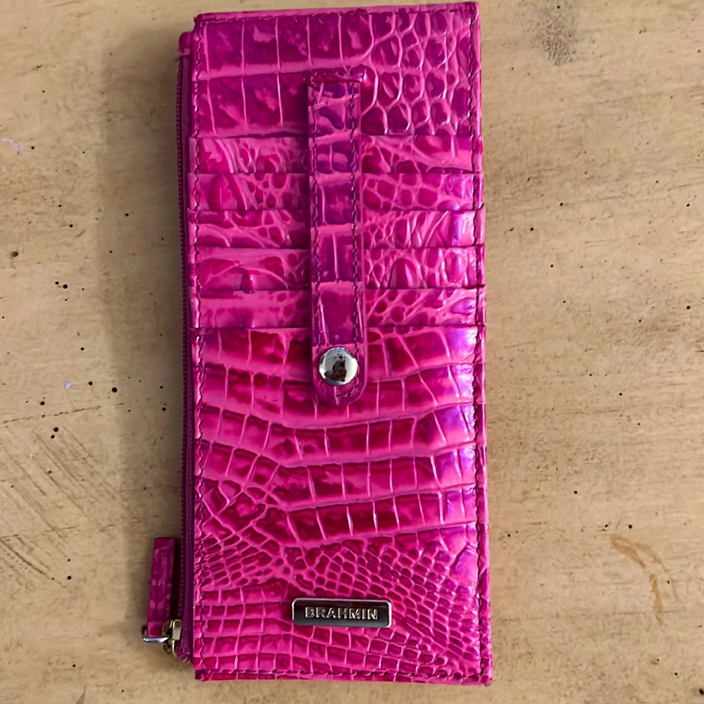 Brahmin Alligator Embossed Genuine Leather Wallet- Like New